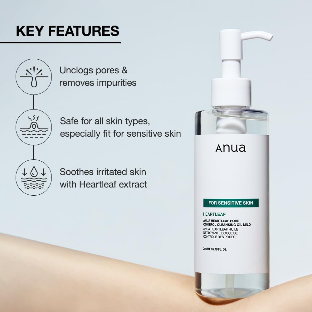 anua heartleaf pore cleansing oil mild